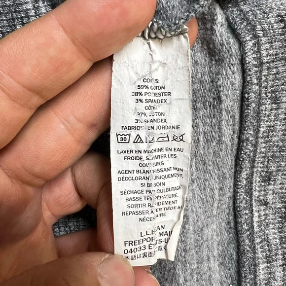 LL Bean Grey Sweater Size L - Picture 4 of 4